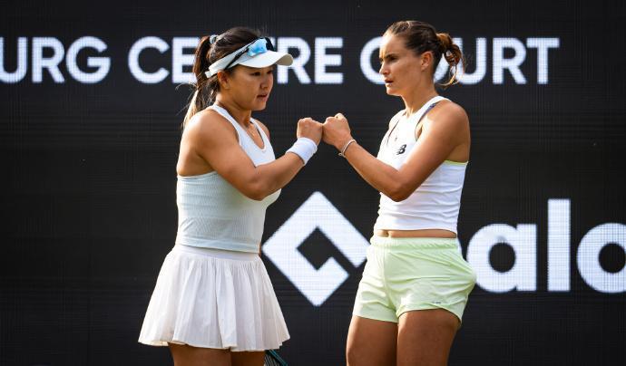 赛果：
WTA1000赛辛辛那提站，郭涵煜/帕诺娃组合以6-3,6-2横扫头号种