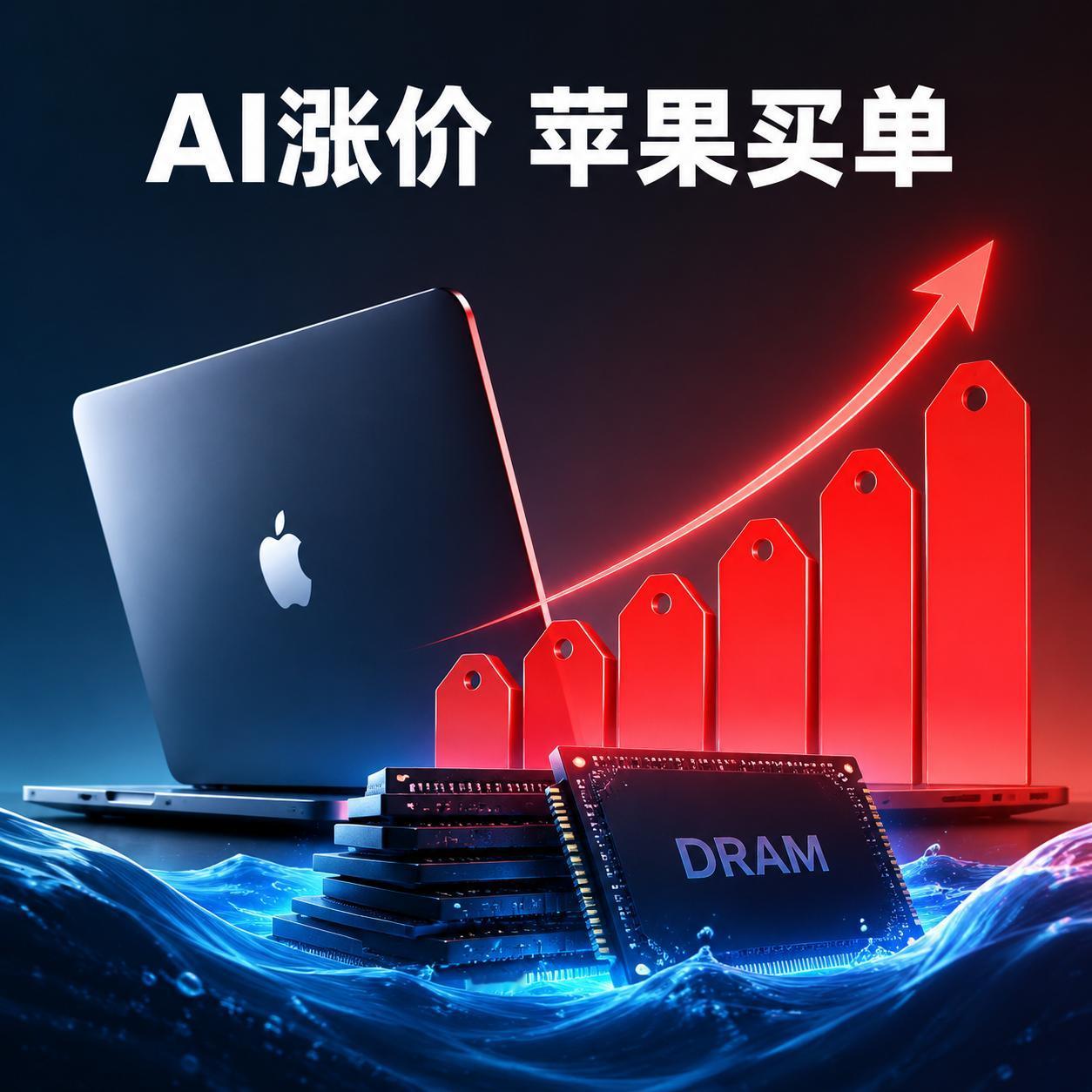 "百年一遇的洪水"——苹果CEO库克，用这个词形容这轮内存涨价。洪水淹到哪了？M