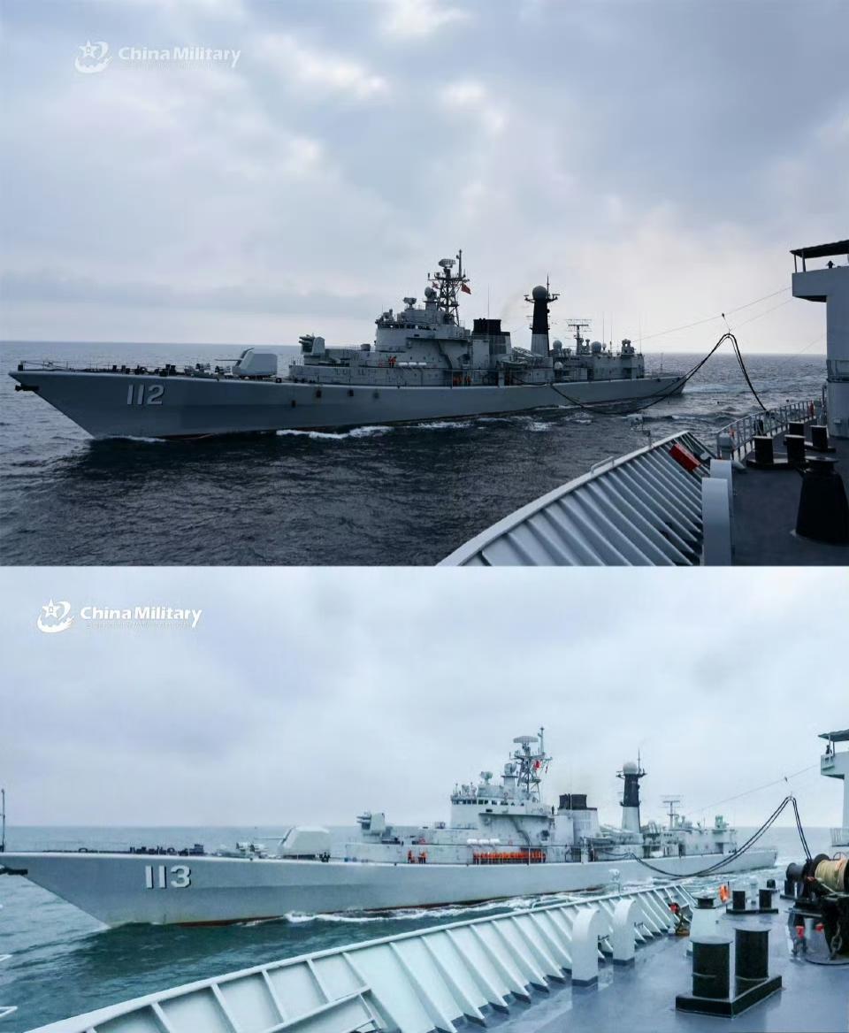 平时112舰和113舰 052型驱逐老舰不出镜，一到年底就露面，你懂得，2026