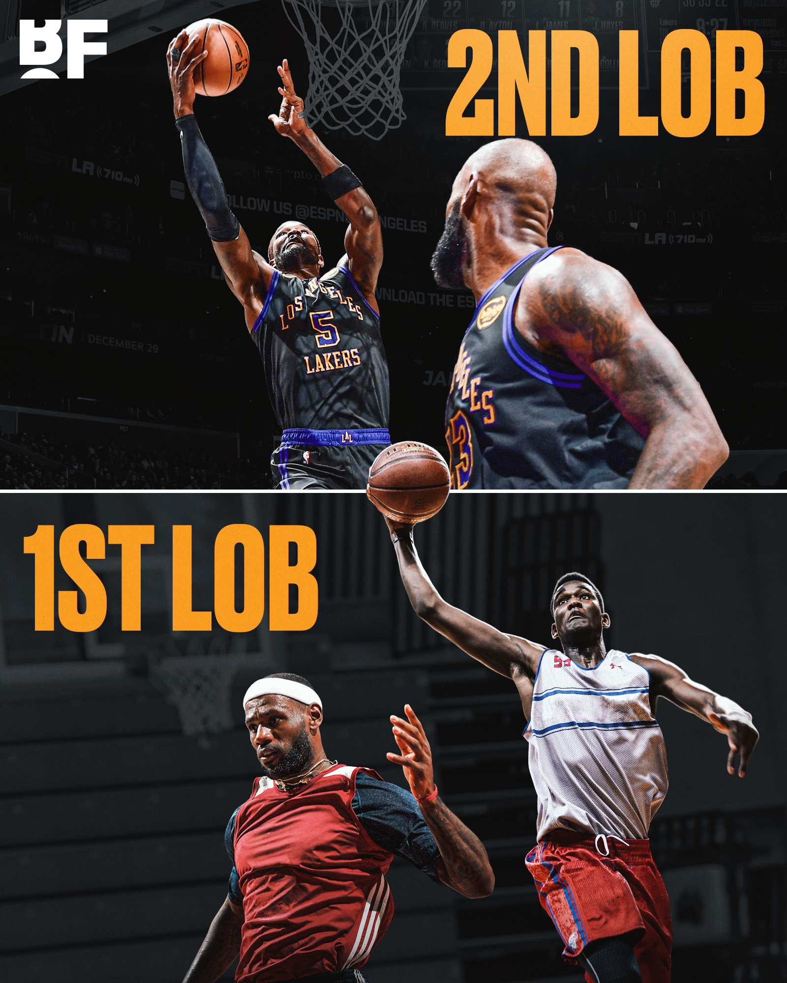 疯狂但真实：德安德烈·艾顿在詹姆斯的赛季首秀中接到他生涯第二次来自勒布朗的空中接