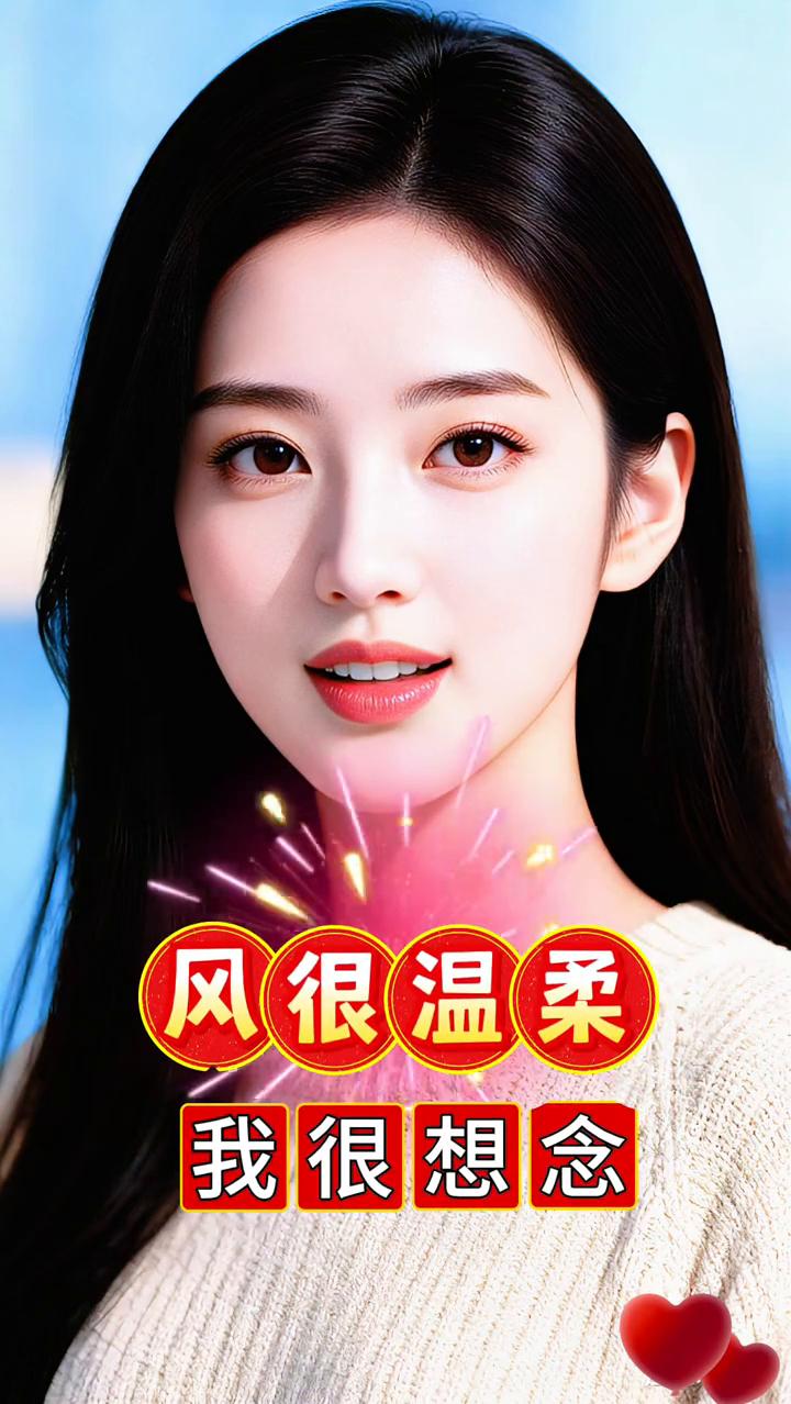 风很温柔，我很想念。这一刻，我想到了你。风很温柔，花很浪漫，你很特别，我很想念。