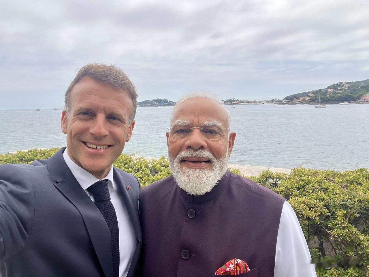 法国总统马克龙今天对来法国参加G7峰会的印度总理莫迪说：“几天前，您成为印度独立