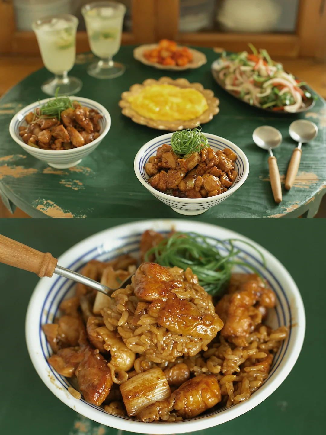 软嫩鲜香 一口惊艳的蜂蜜酱油鸡肉饭。