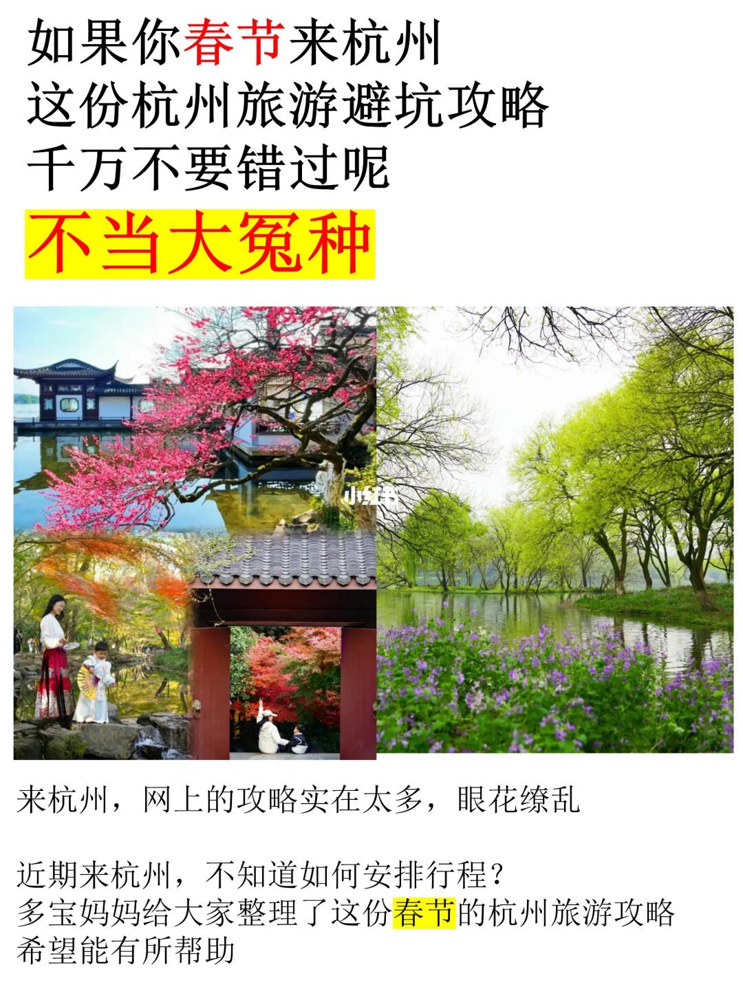 春节游杭州‼️听劝🤣花钱买教训