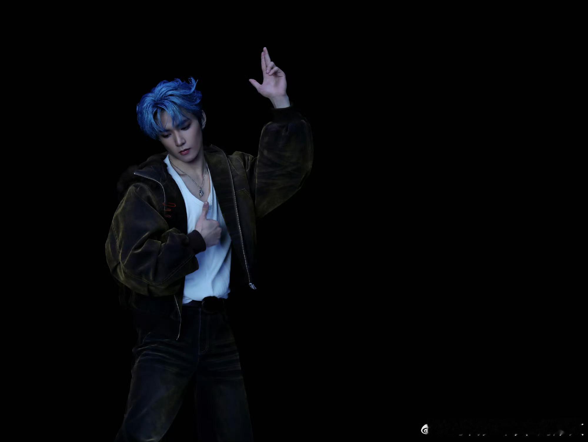 刘耀文蓝发 论蓝发和的适配度还是那句话，刘耀文是客观存在的帅