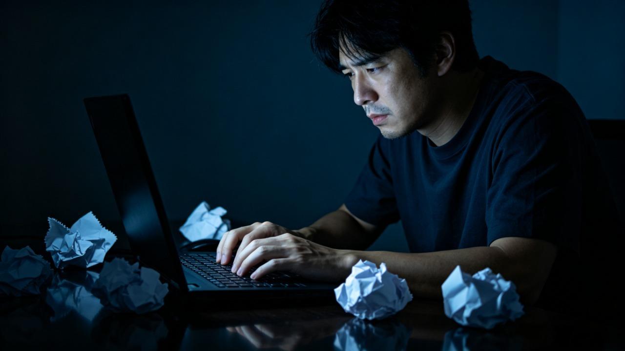 深夜赶稿的人，从不缺冲劲。
缺的是——为什么白天那个人，一点都不像你。
拖延症的