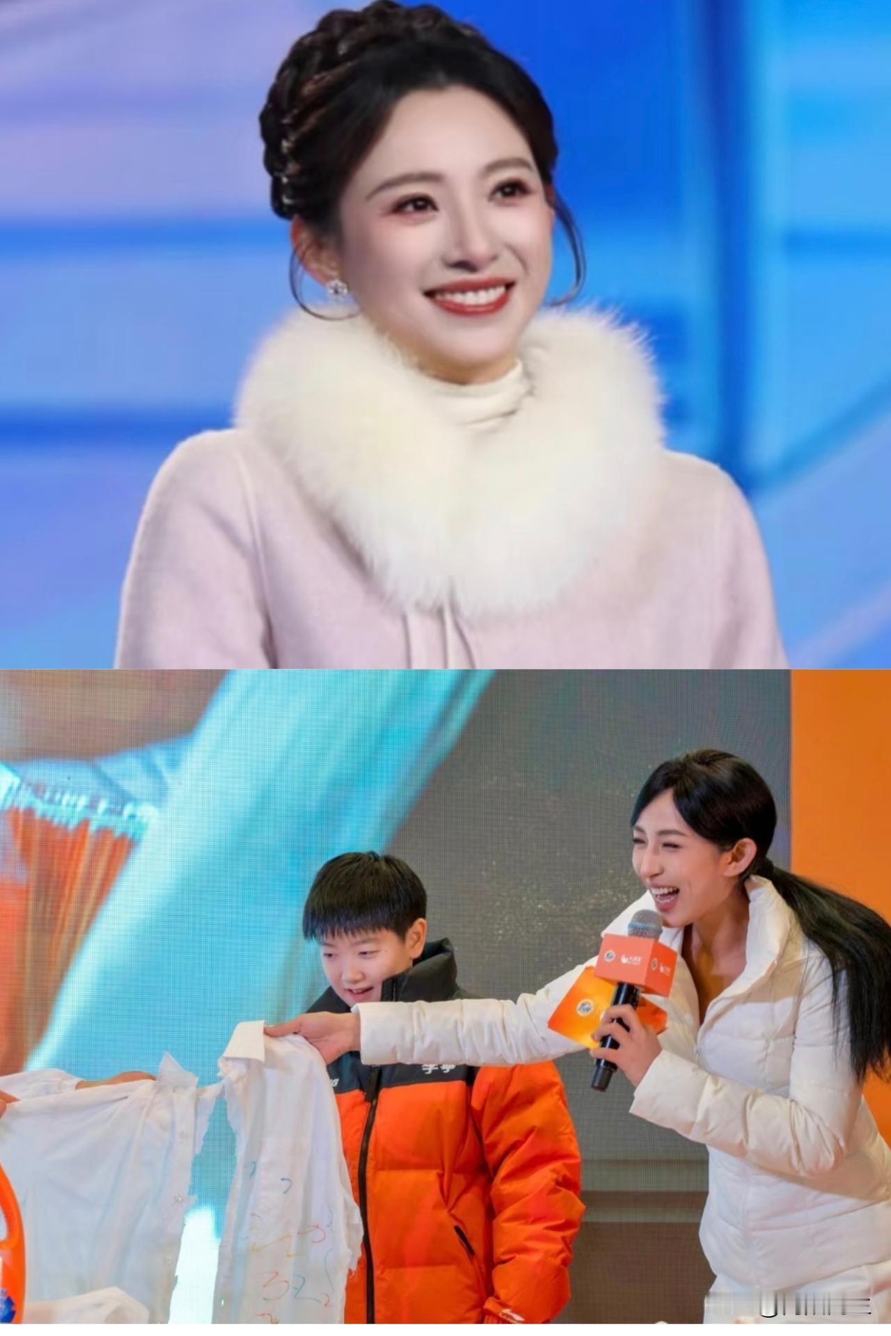 昨晚看央视跨年，
有个细节真把我暖到了。

以前看晚会，女主持在大冬天还得光膀子