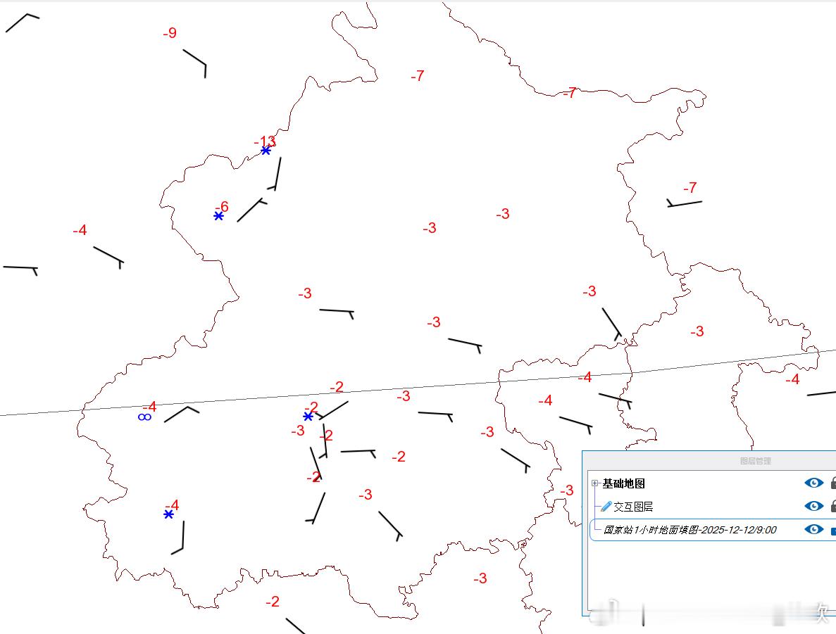 【北京城区降雪在即】今天9时，北京西部地区已经有降雪，其中城区的石景山也已经观测