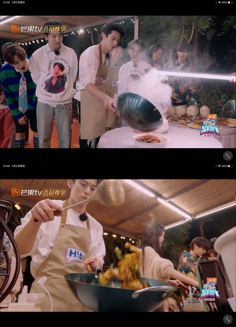 王鹤棣做演员做饭都精彩亲爱的客栈 腌制配菜炒锅底，油泼干辣椒，每步都游刃有余。隔