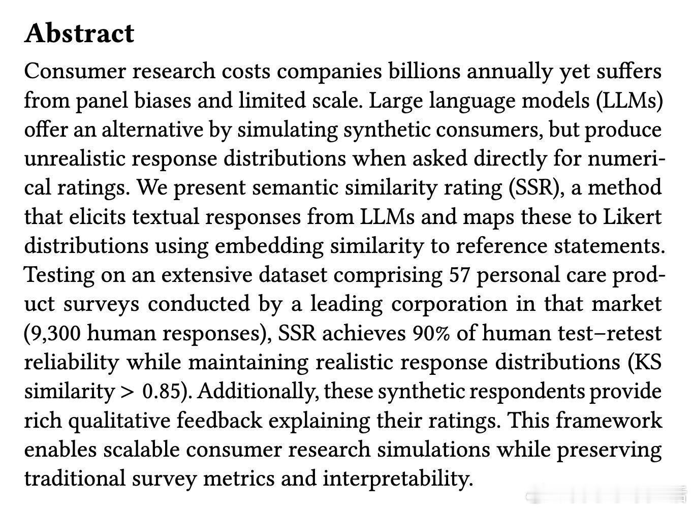 [AI]《LLMs Reproduce Human Purchase Inten