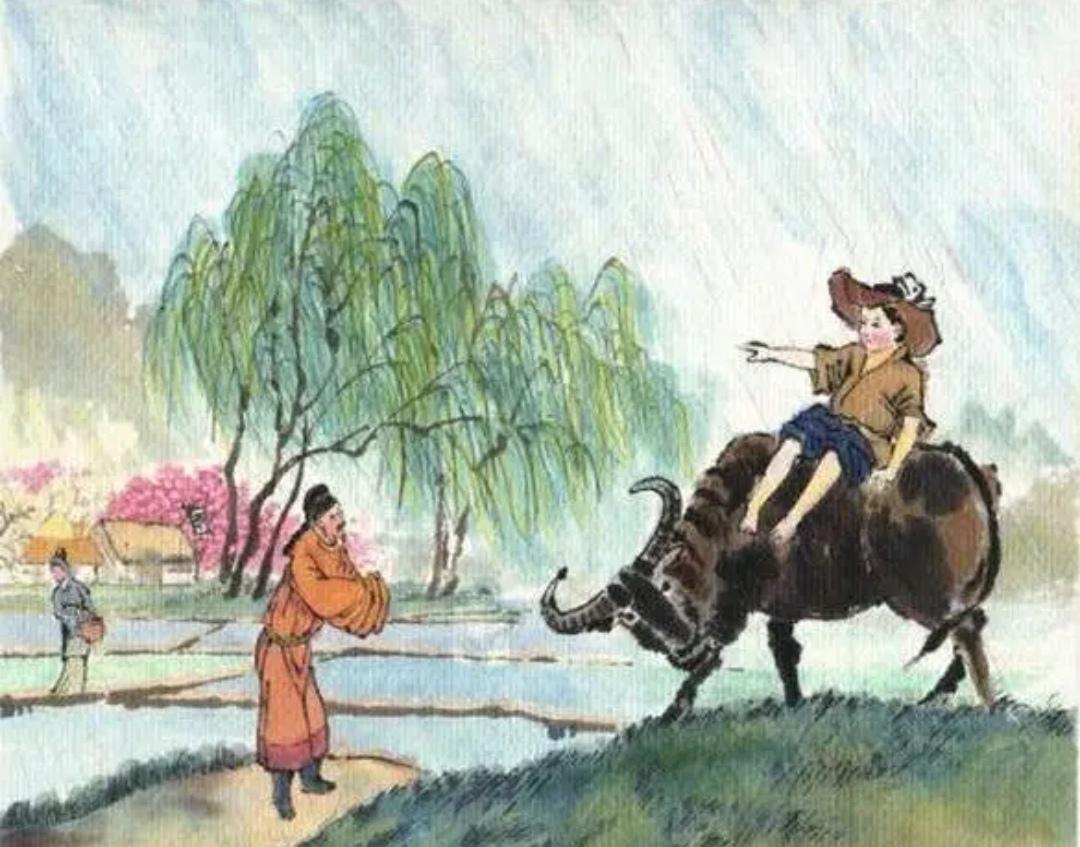 上联，杏花村里竹叶青，沽酒

下联，？？？