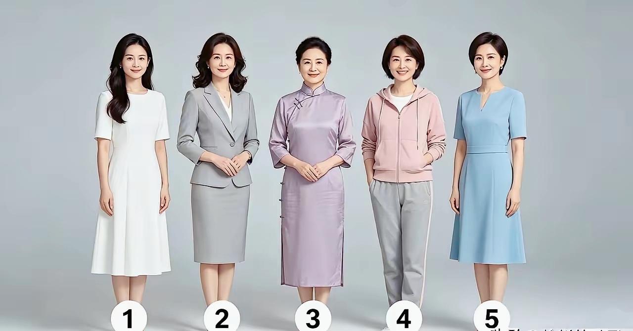 5种不同风格中年女装，有人偏爱旗袍有人爱休闲，你中意哪一套

气质女装 中年穿搭