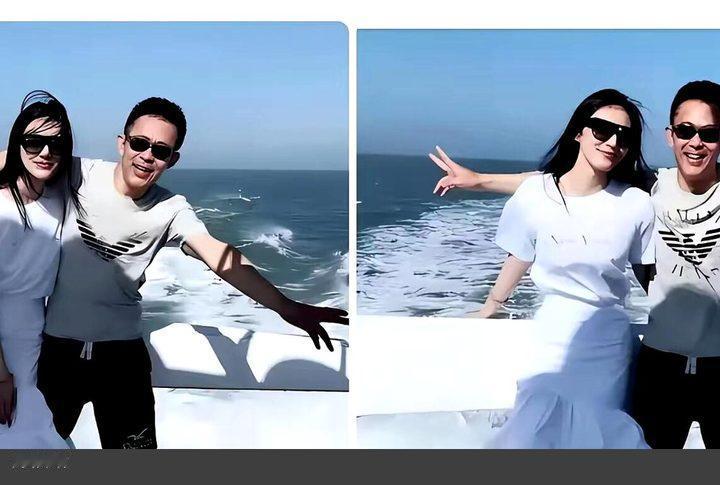 都第三任了，换我，我不好意思这么高调。
照片本身没什么，就是两口子出海玩。真正让