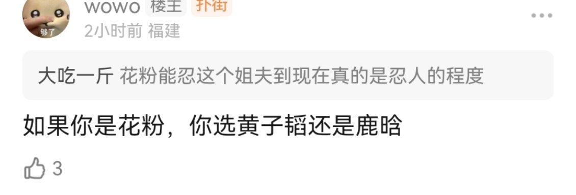 一直以来只觉得黄子韬是生粉地狱，站在徐艺洋粉丝的角度，这个姐夫除了表演型人格有点