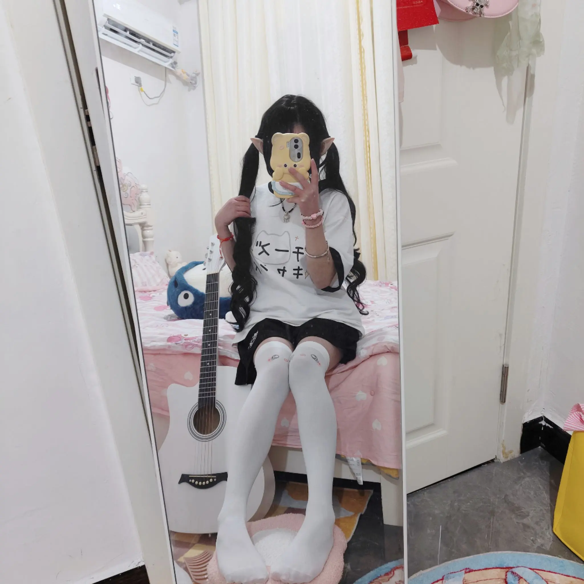 甜妹 ootd穿搭 ootd 对镜拍