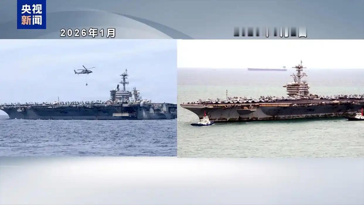 美国“亚伯拉罕·林肯”号航母9月2日停靠泰国林查班港时，舰体锈迹斑斑、水线以上及