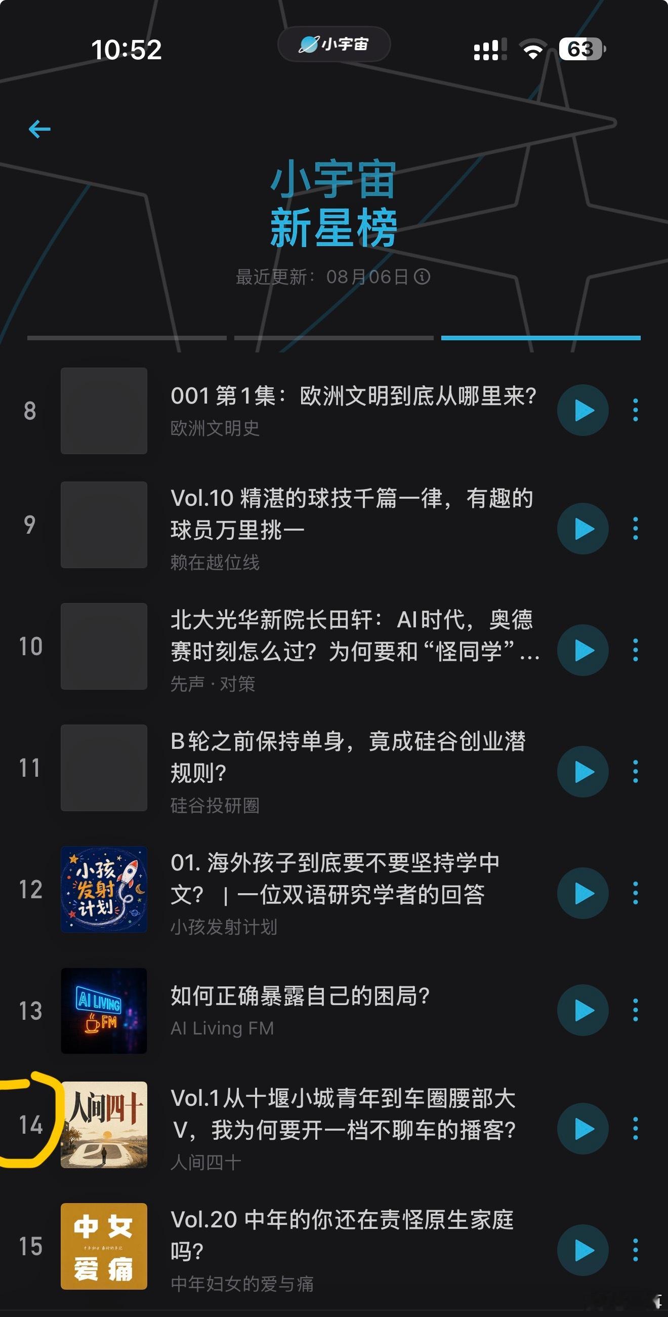 第一期播客在小宇宙登上了新星榜。这是一种狡猾的新人激励机制吗？ 