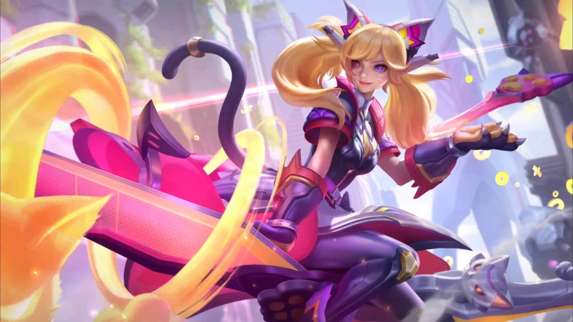 LOL手游幻灵战队 格温，娜美，格雷福斯，泽丽皮肤原画及模型