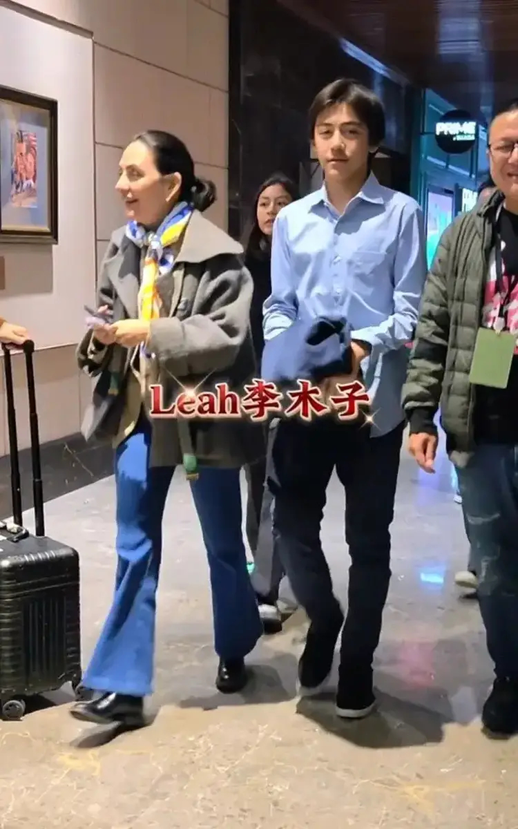 刘烨妻子带儿女看电影被偶遇 诺一浓眉大眼身高抢镜,11月18日，有网友偶遇刘烨妻