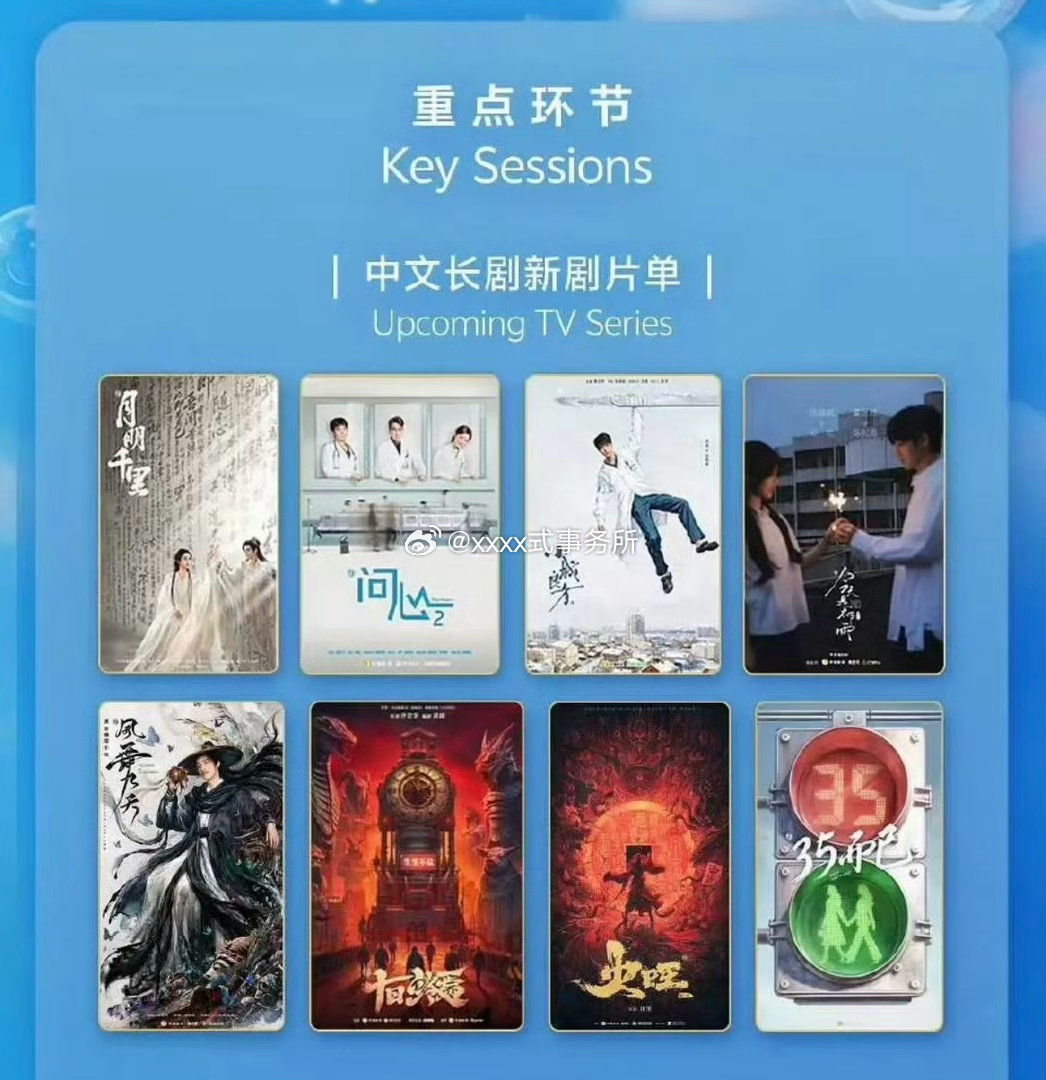 明天柠萌影视新剧发布会 ，重点环节中文长剧新剧片单明月千里，问心2，小城良方，今