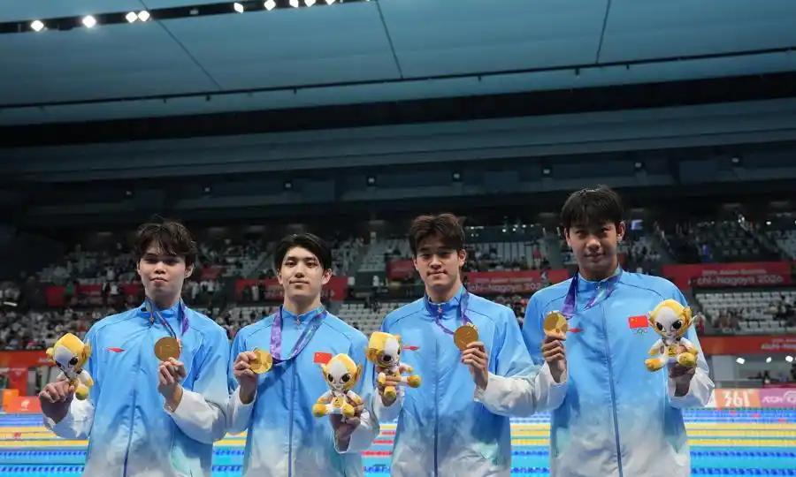 名古屋亚运会开赛才两天，中国代表团就不断把金牌收入囊中。不同阶段的统计中，金牌数