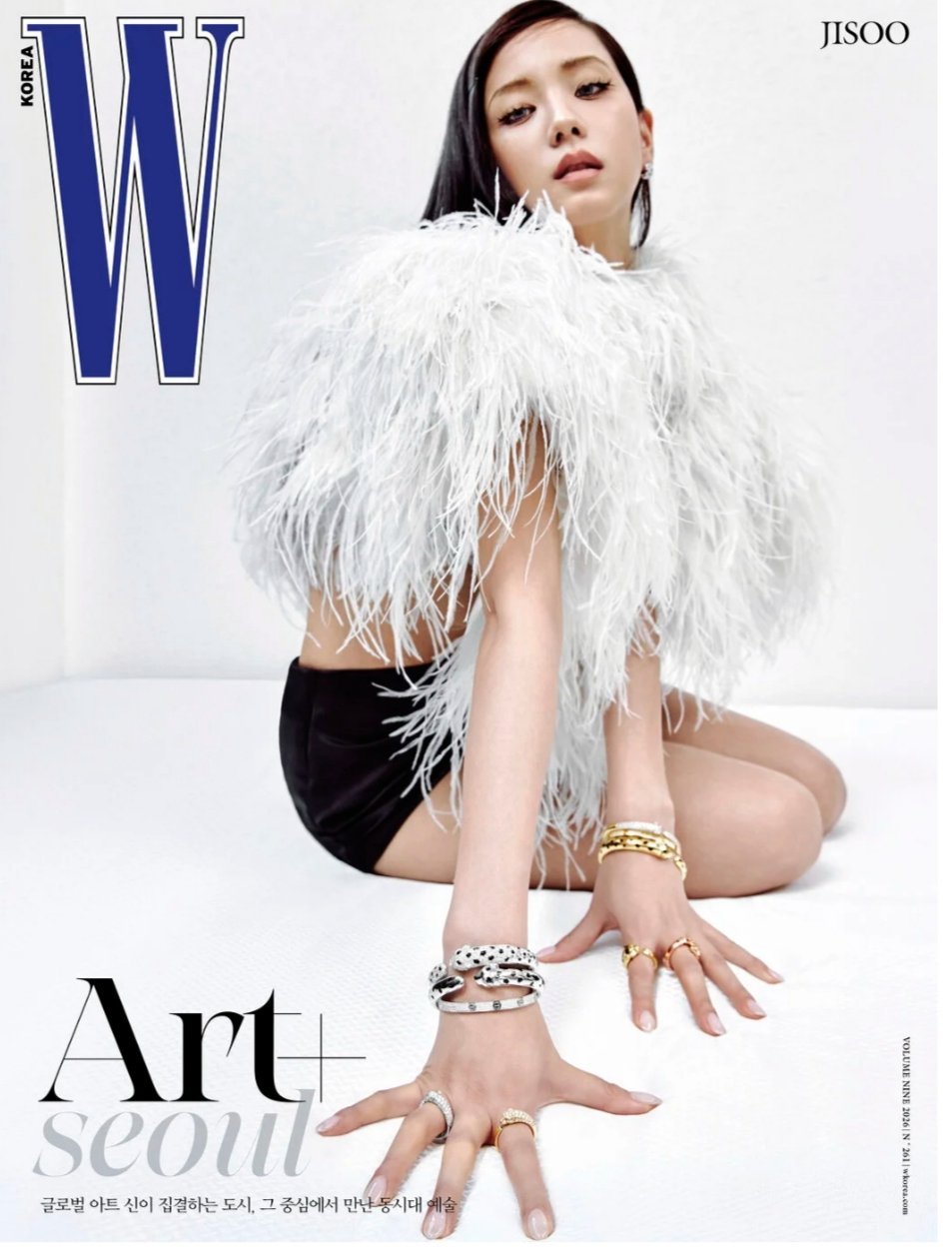 JISOO  x Cartier  W Korea 九月刊封面出炉 