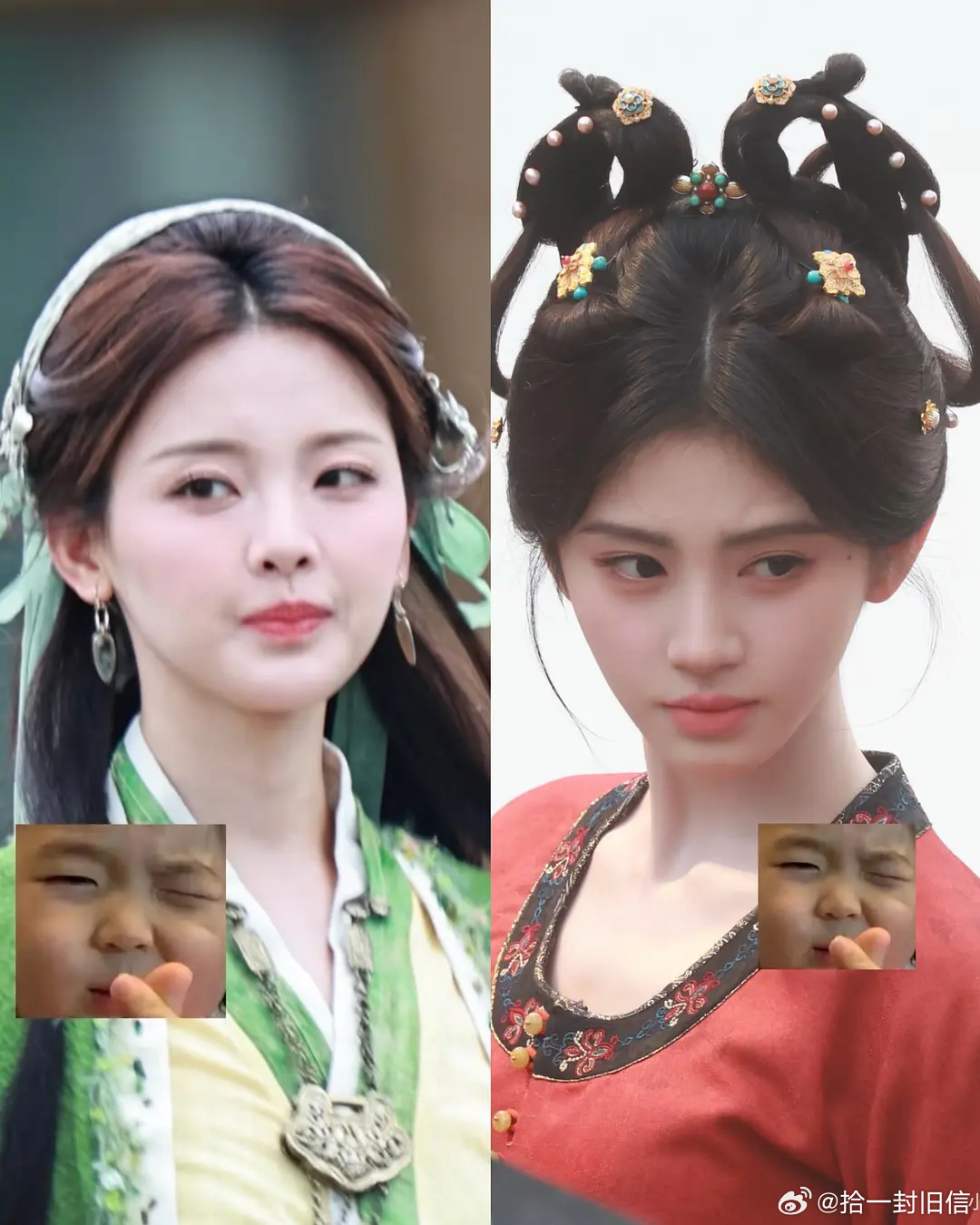 同一个代拍的图，是不是代表了演员脸和爱豆脸的区别？ 