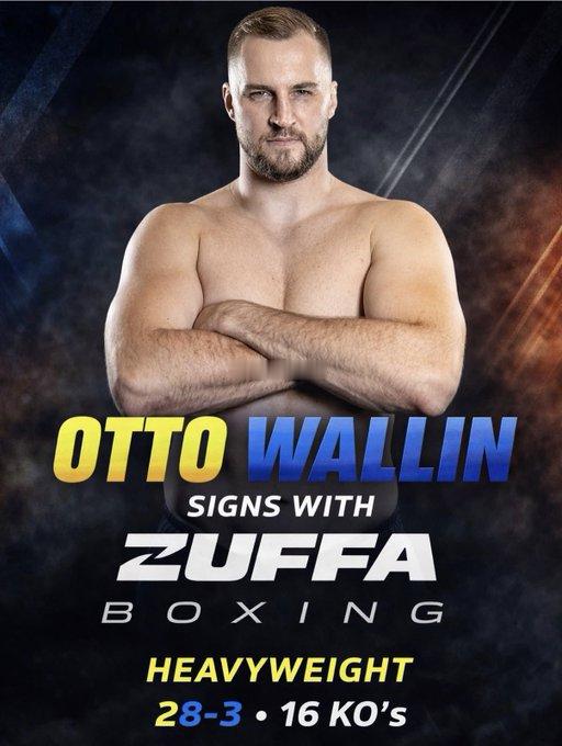 拳坛速递 我的天啊。奥托-瓦林（Otto Wallin）确认签约 Zuffa B