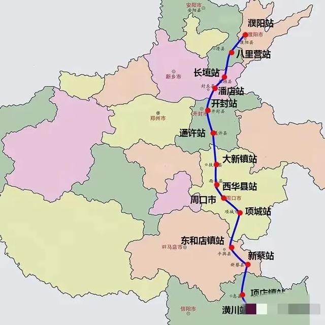 先修开封到周口城际铁路吧 ，从开封火车站引出，在祥符区，通许， 杞县，太康，淮阳