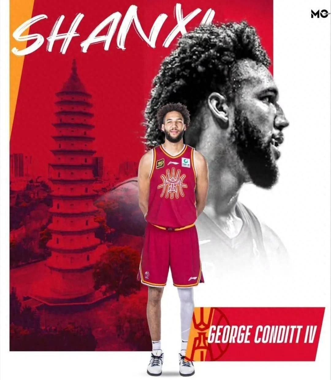 山西男篮这个夏天终于有了大动作！
25岁的乔治·康迪特四世在社交媒体官宣加盟，他