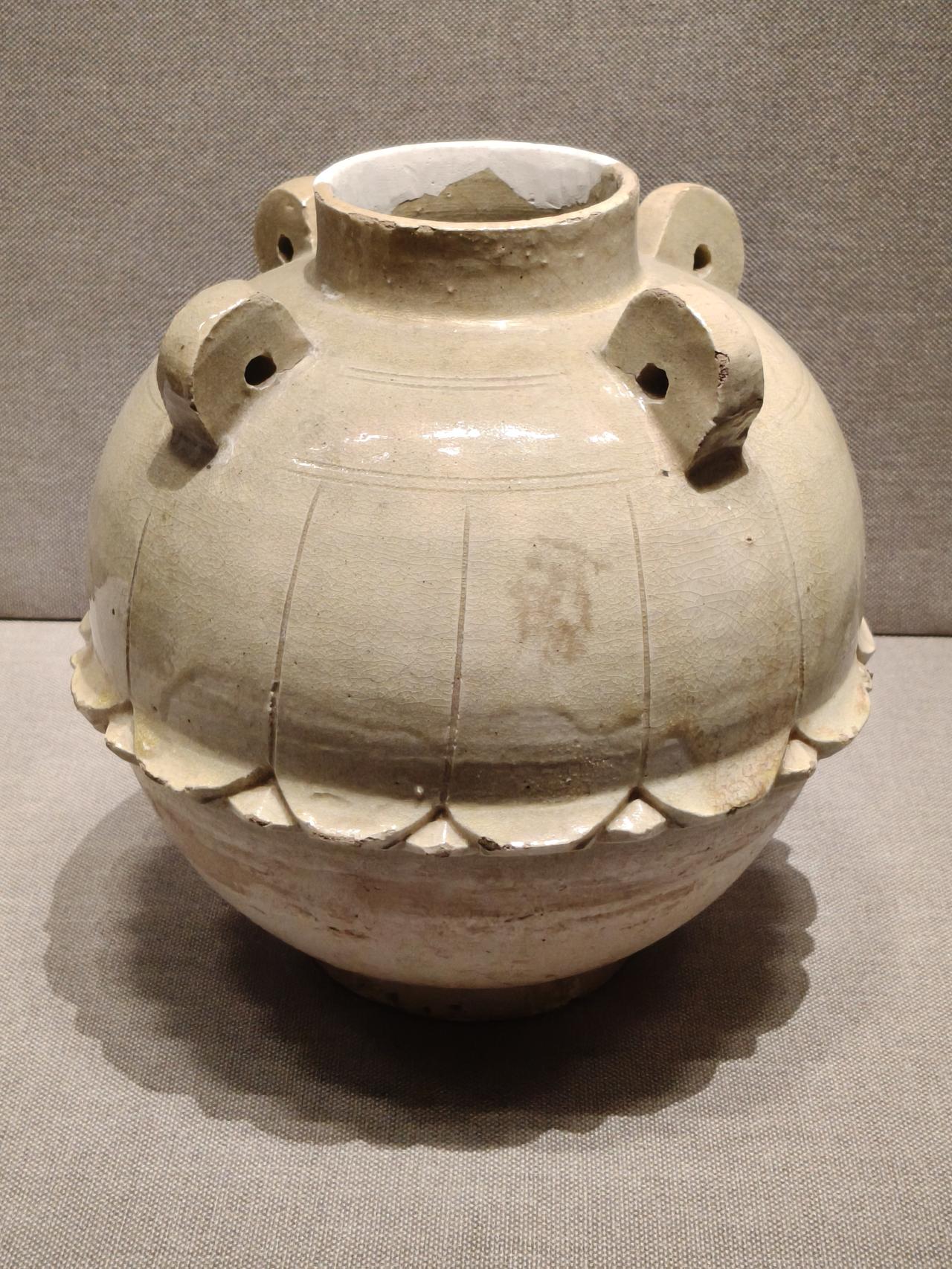 北齐白釉！最早的成熟白釉！河南博物院瓷器！