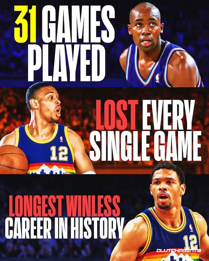 篮天下[超话] 奇万·加里斯，整个NBA职业生涯战绩是0胜31负全是败仗，一场不