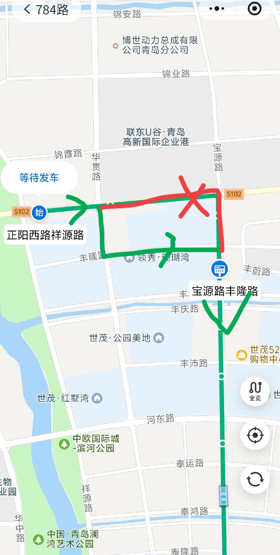 受青岛市城阳区宝源路道路封闭施工影响，自2026年1月20日起，途经该路段的青岛