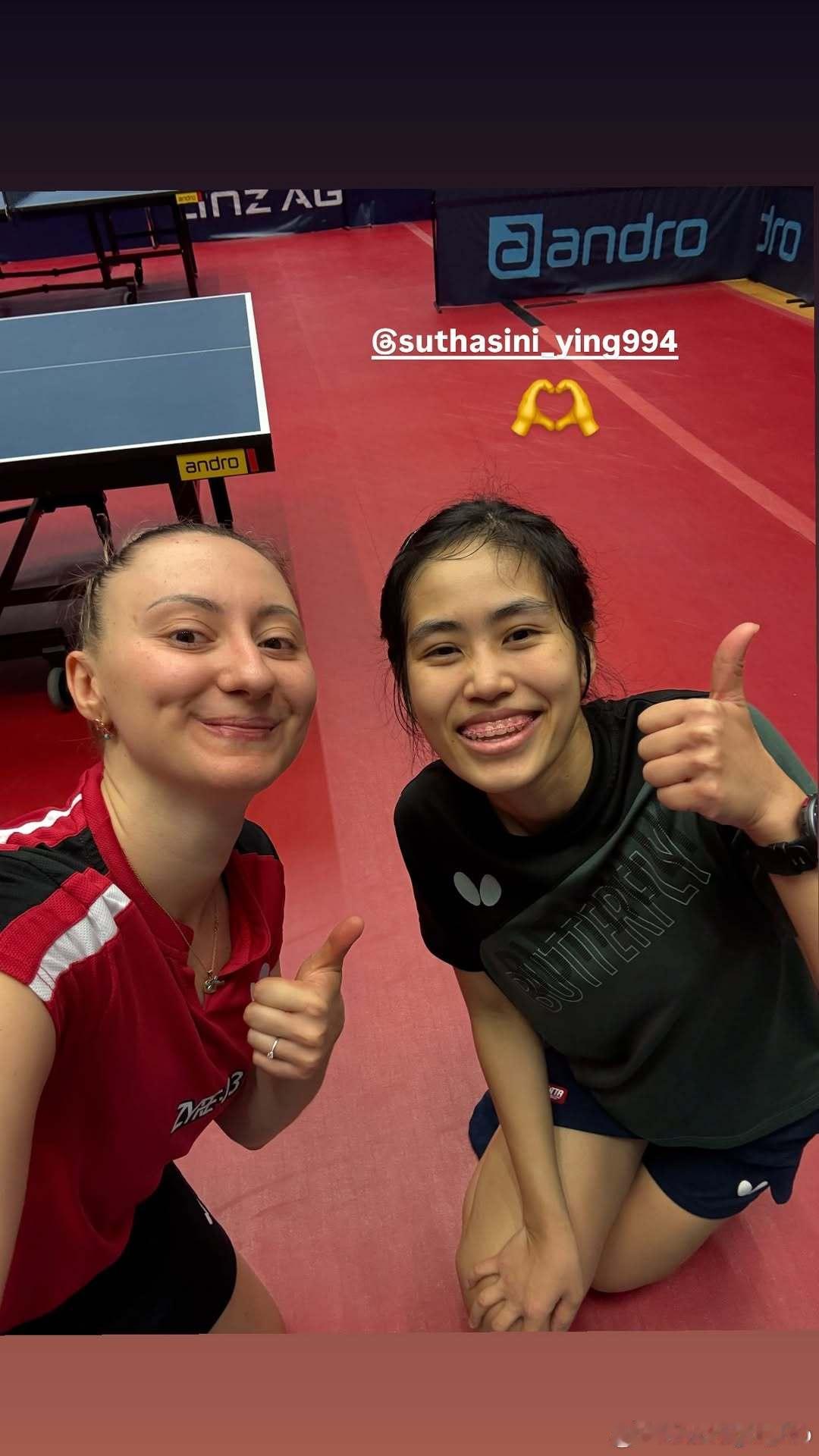 波尔卡诺娃、素塔西尼一起训练🫶 