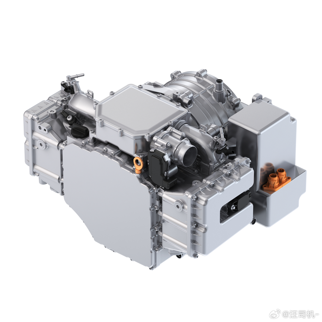 吉利浩思动力的Gemini增程器，双缸水平对置，排量不到1000cc，能过国6b