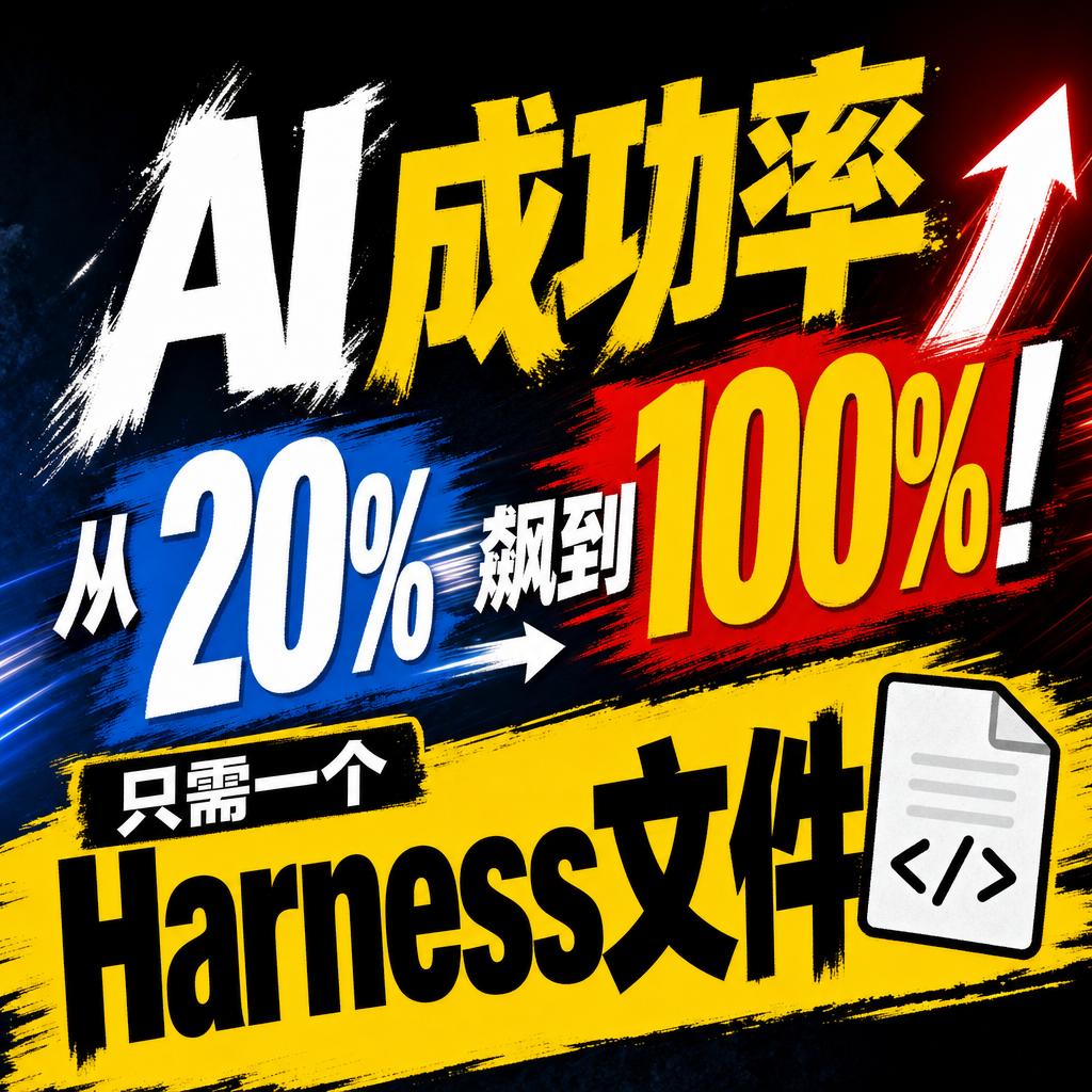 Harness成AI编程关键，提升成功率远超模型升级
别再纠结换什么新模型了。最