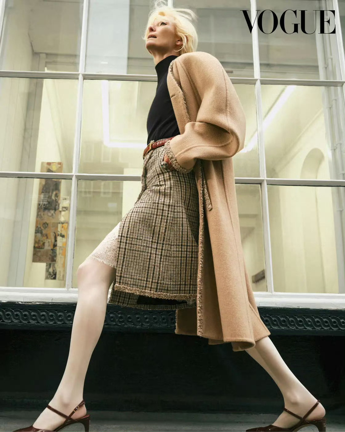 Tilda Swinton  Chanel 2026 高级手工坊系列韩国版Vog