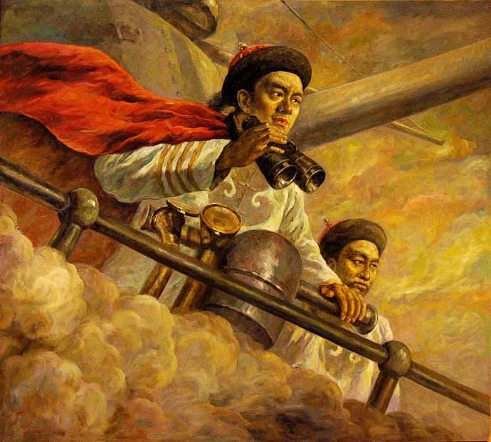 “1894年9月17日15:36:02——邓世昌下令冲锋时，没喊‘撞沉它！’，只