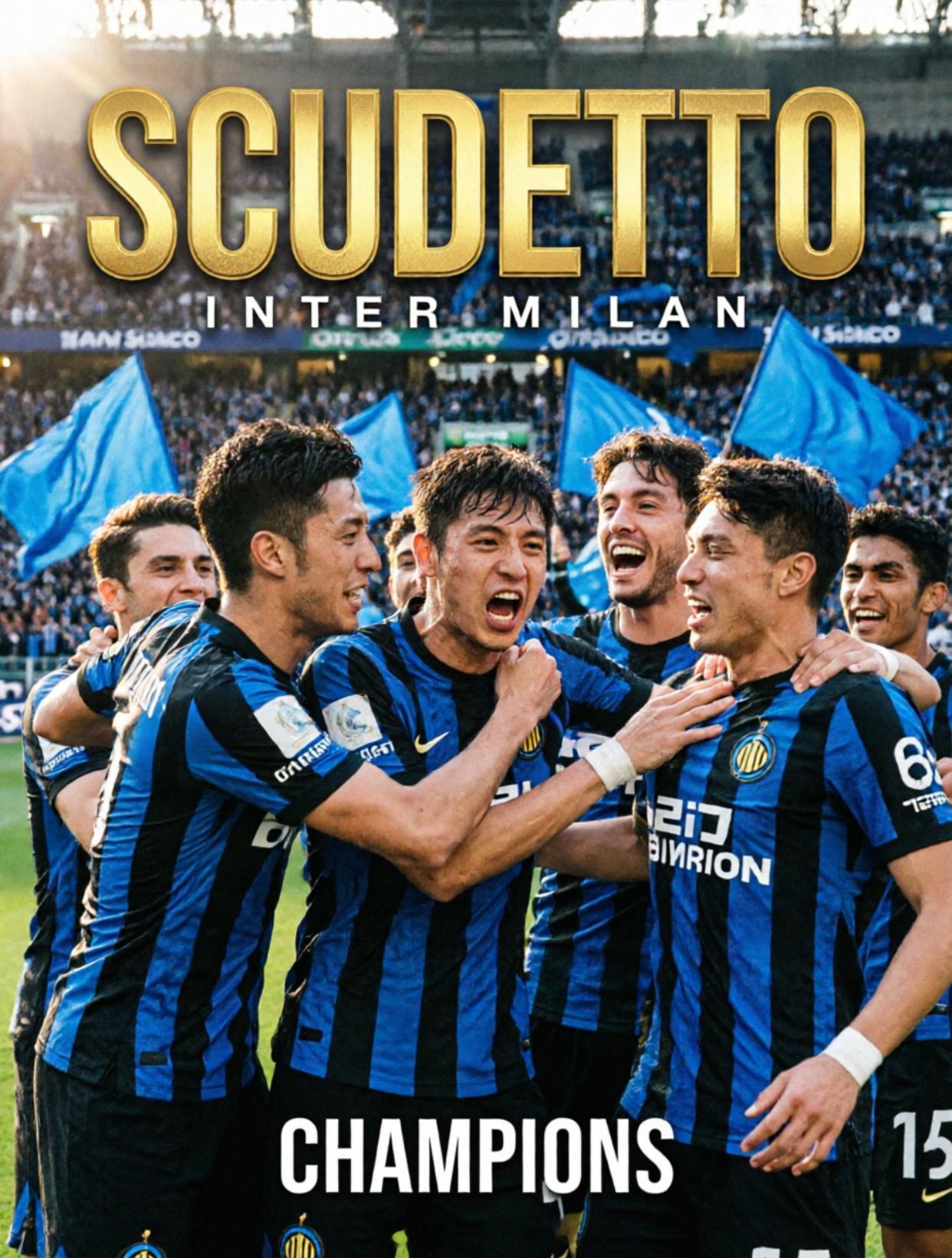 🏆蓝黑王朝，再度加冕！🏆2-0完胜帕尔马，提前三轮锁定意甲冠军！🎉 从赛季