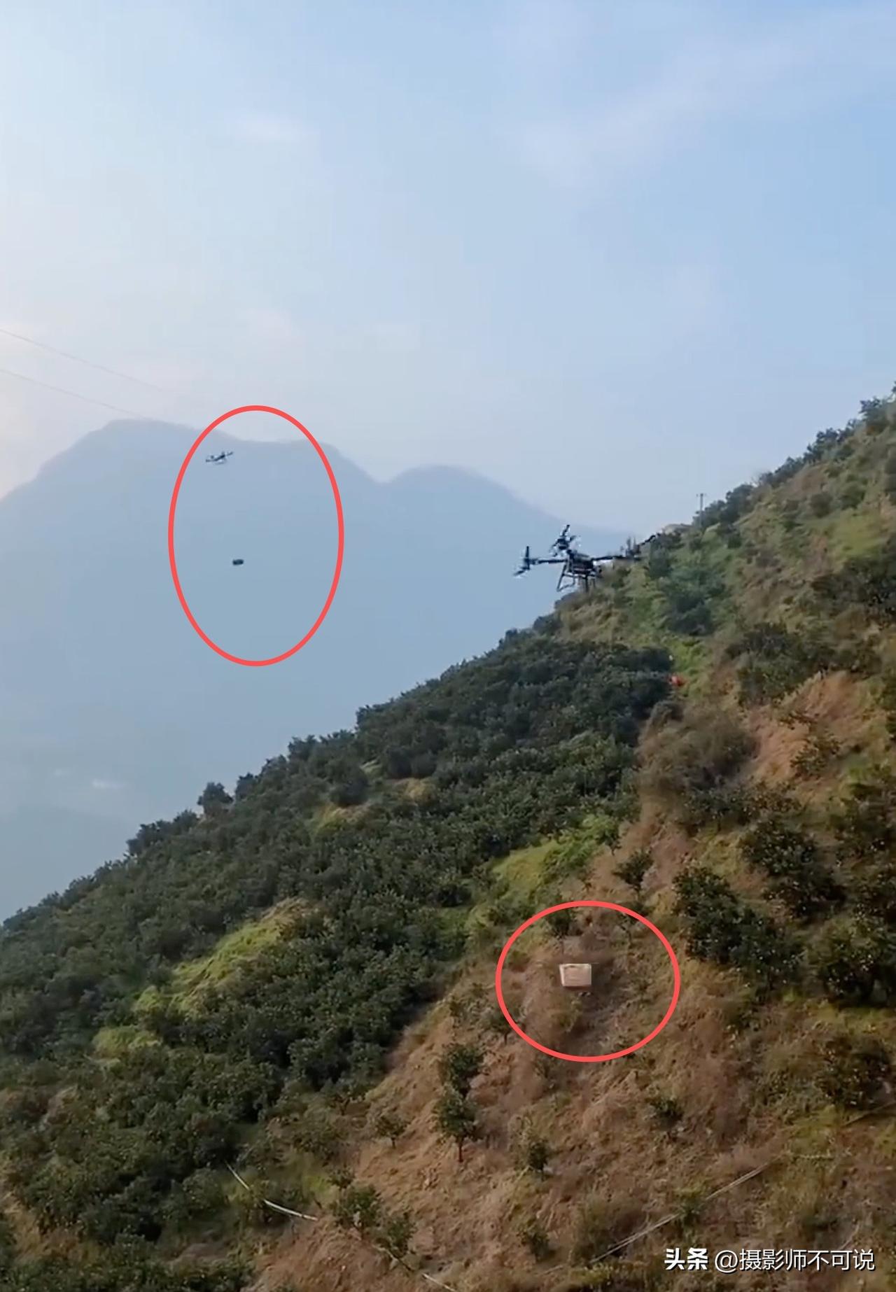 我国农村用无人机装运水果在外网走红，老外感叹这才是文明该有的样子。其实这种操作在