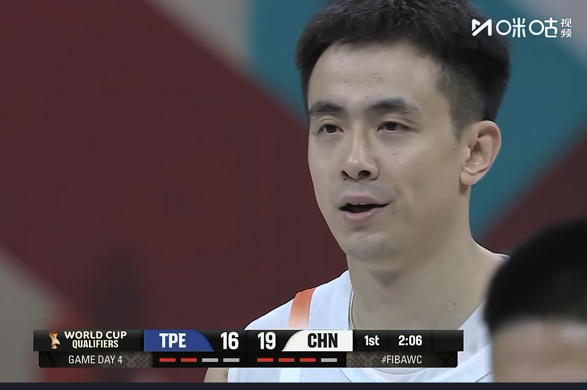 中国男篮vs中国台北男篮赵继伟状态依旧火热赵继伟反击的神  赵继伟，稳定！连中三