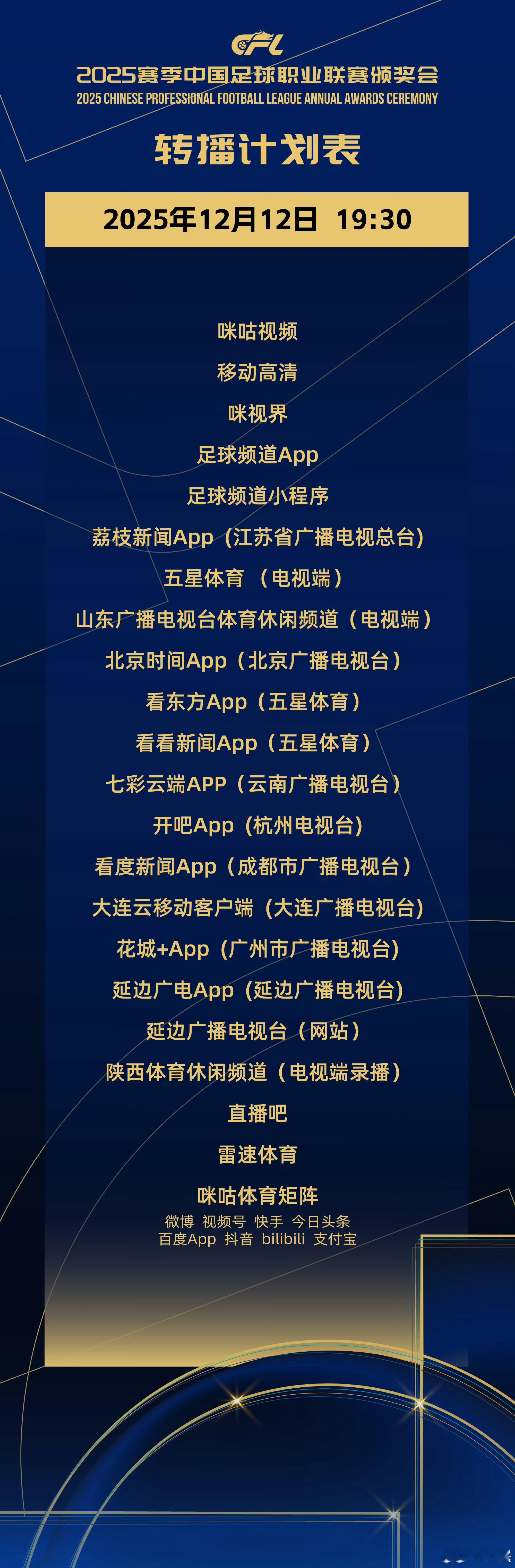 上一次在上海举行中超颁奖典礼，好像是2019年了。 