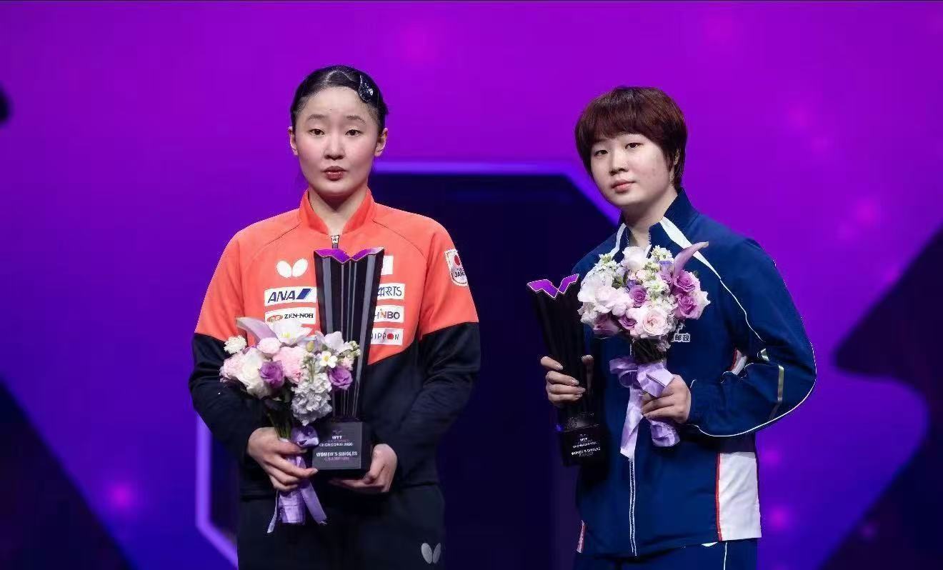 国乒无缘重庆冠军赛冠军WTT重庆冠军赛2026，男单冠军：F勒布伦、男单亚军：温