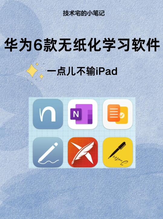 华为6款无纸化学习软件