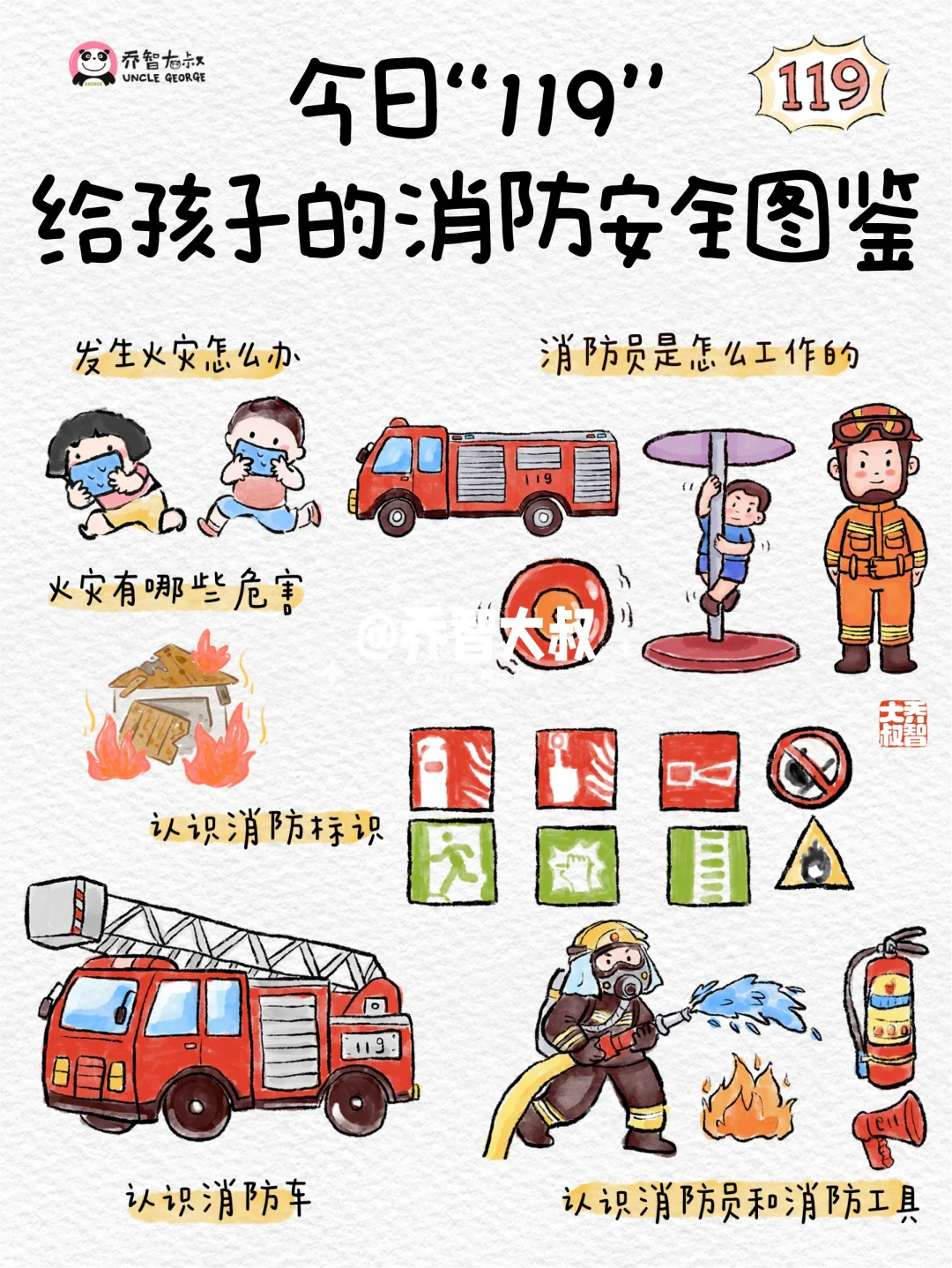 今日119，给孩子的消防安全知识小科普