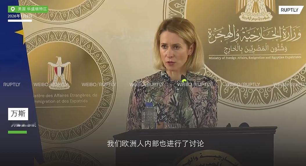 近日欧盟外交与安全政策高级代表卡拉斯最近明确说了，美国对格陵兰岛的威胁，让他们“