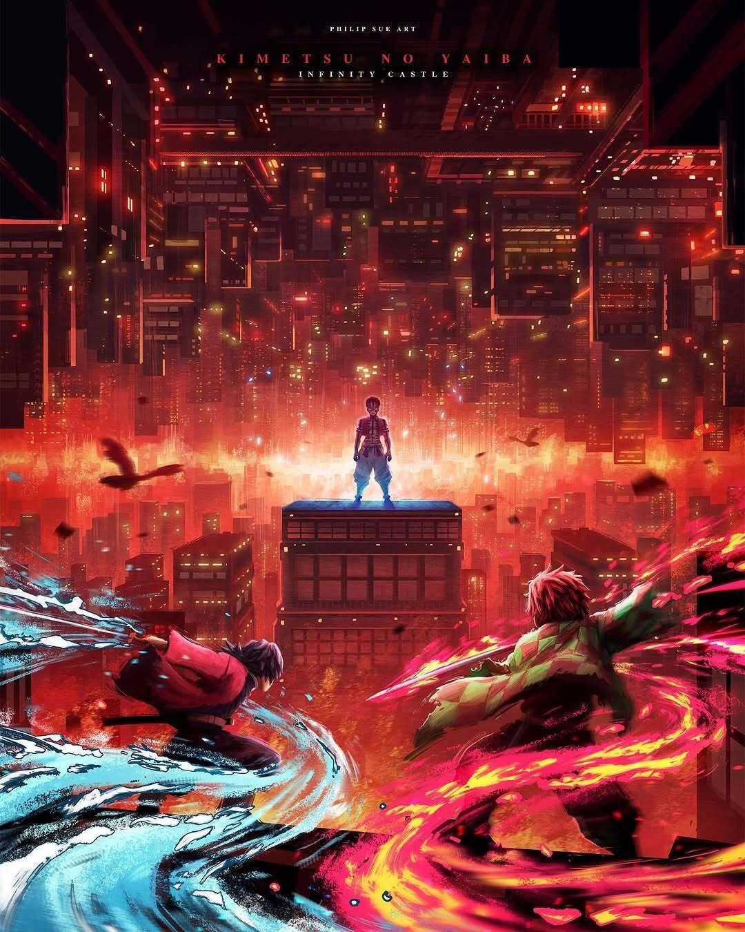 画师Philip sue画的鬼灭之刃无限城 