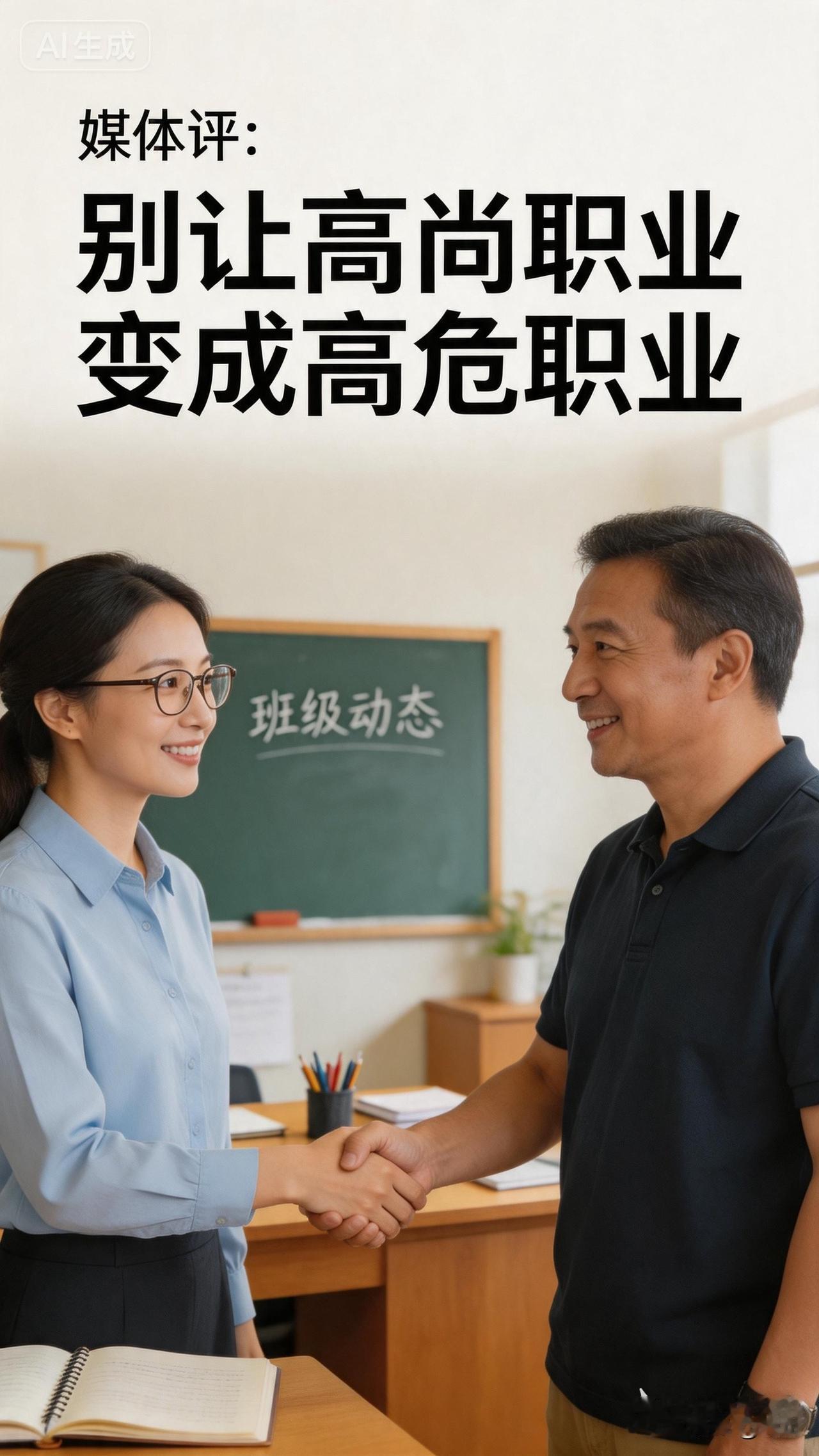 别吵，让高尚职业变成高危职业是谁？大家矛头都指向家长，评论区吵吵成一团。
   