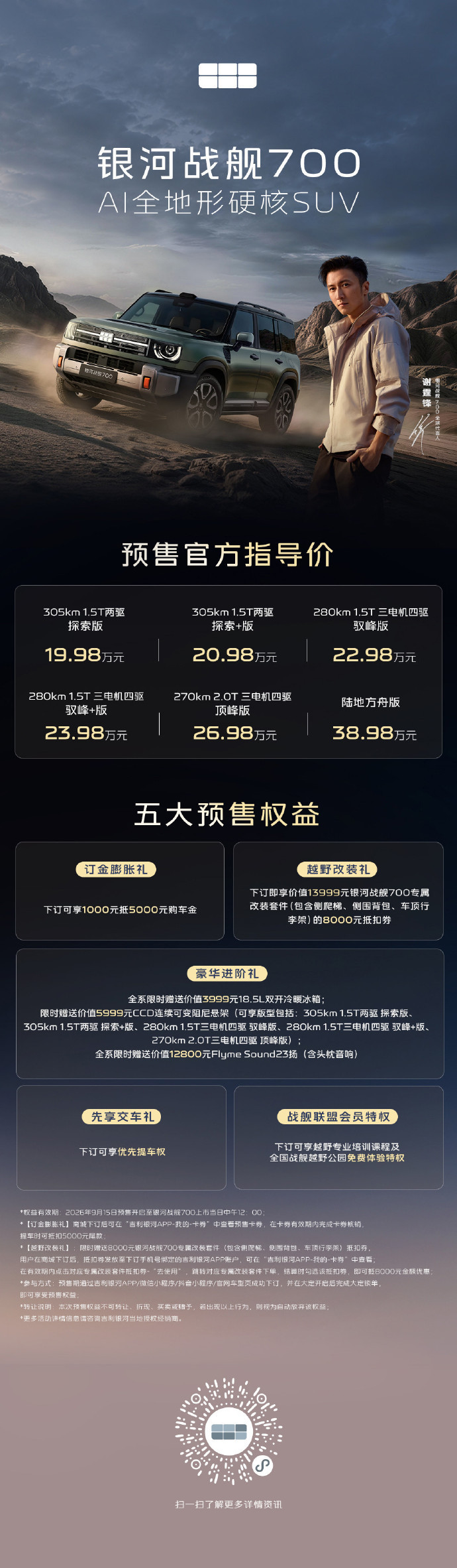 银河战舰700这个价格，是准备把方程豹钛7和豹5准备一起干了银河战舰700 全球
