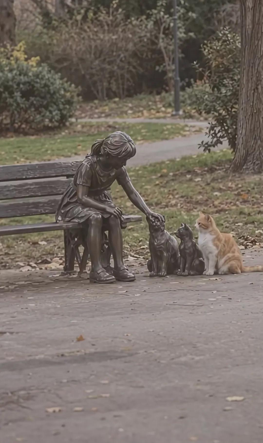 流浪猫：什么时候轮到我？
看到有人伸出了手，小猫便安静地等在一旁，期待着那份温柔
